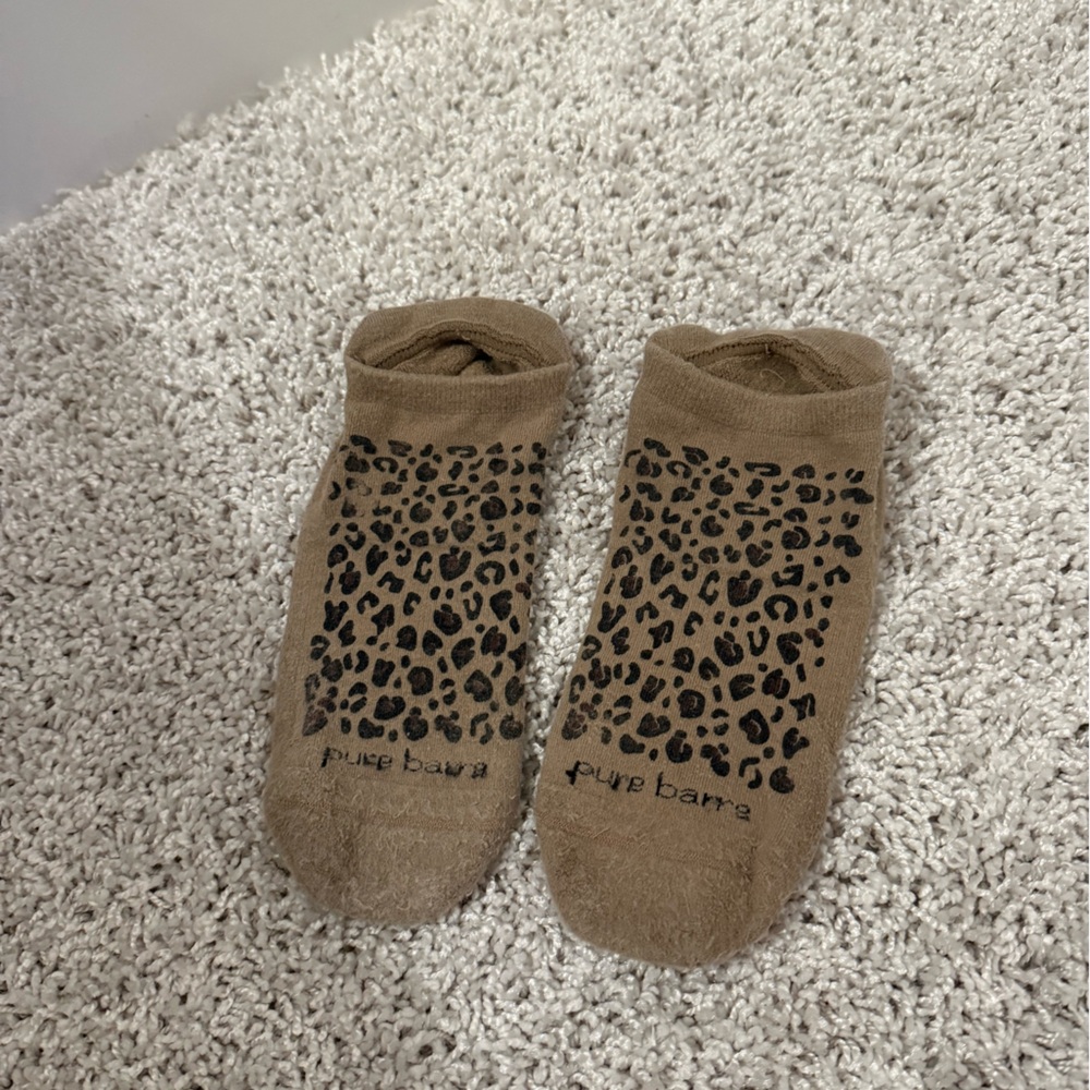 Pure Barre Animal Print Sticky Socks